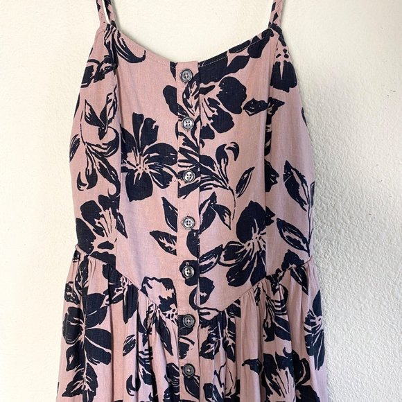 Free People The Perfect Sundress Slit Leg Spaghetti Strap Open Back Midi Dress - Picture 5 of 11